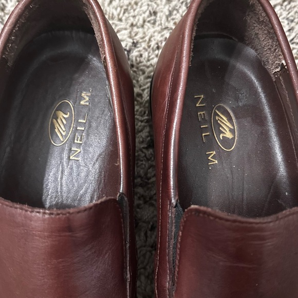 Neil M Rochester Leather Slip On Cognac Shoe 9.5 - Picture 8 of 9